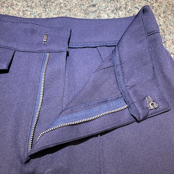 Shein navy slacks size medium tall seam down front high waisted - Picture 6 of 13